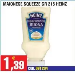 Immenso Cash Maionese squeeze Heinz offerta