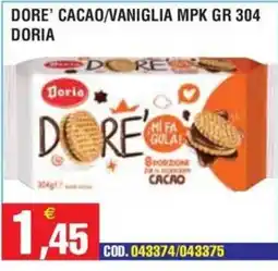 Immenso Cash Dore' cacao Doria offerta