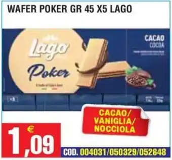 Immenso Cash Wafer Poker Lago offerta