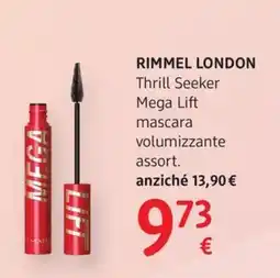 dm drogerie markt Rimmel London Thrill Seeker Mega Lift mascara offerta