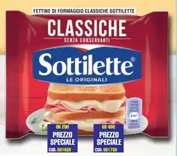 Immenso Cash Fettine di formaggio classiche Sottilette offerta
