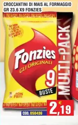 Immenso Cash Crocchettini di mais al formaggio Fonzies offerta