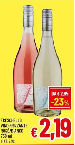 A&O Freschello Vino Frizzante Rosé/Bianco offerta
