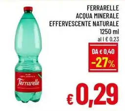 A&O Ferrarelle acqua minerale effervescente naturale offerta
