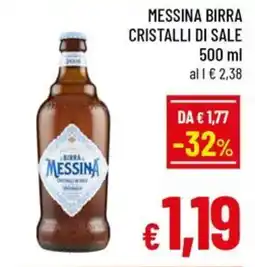 A&O Messina birra cristalli di sale offerta