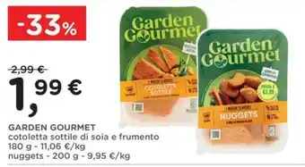 Garden Gourmet cotoletta sottile di soia e frumento