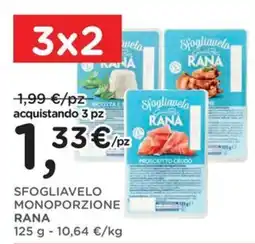 Orvea Sfogliavelo monoporzione Rana offerta