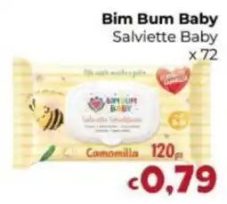 Le Bolle di Giù Giù Bim Bum Baby Salviette Baby offerta