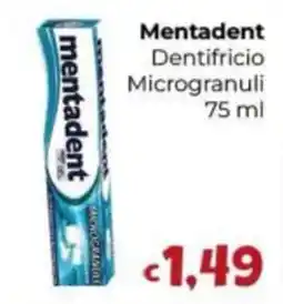Le Bolle di Giù Giù Mentadent dentifricio microgranuli offerta