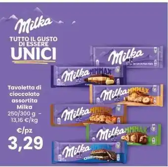 Tavoletta di cioccolato assortita Milka