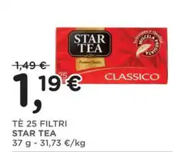 Orvea Tè 25 filtri Star Tea offerta