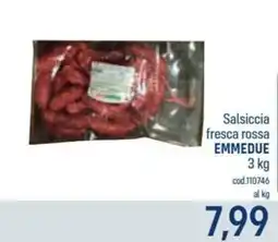 Talento Professional Store Salsiccia fresca rossa EMMEDEUE offerta