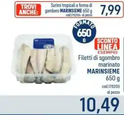 Talento Professional Store Filetti di sgombro marinato Marinsieme offerta