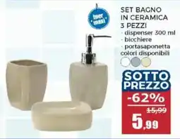 Happy Casa Set bagno in ceramica offerta