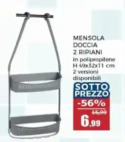 Happy Casa Mensola doccia 2 ripiani offerta