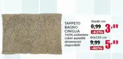 Happy Casa Tappeto bagno Ciniglia offerta