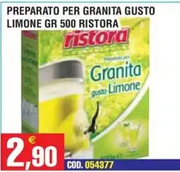 Immenso Cash Granita gusto Limone Ristora offerta