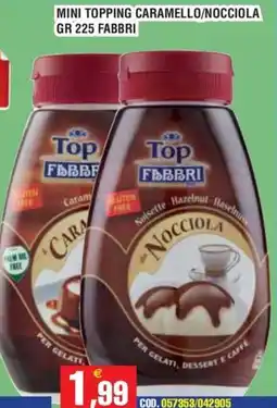 Immenso Cash Mini topping caramello/nocciola Top Fabbri offerta