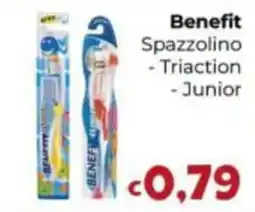 Le Bolle di Giù Giù Benefit Spazzolino Triaction Junior offerta