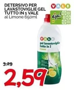 Hardis Detersivo per lavastoviglie gel tutto in 1 Vale al Limone offerta