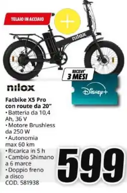 MediaWorld nilox Fatbike X5 Pro offerta