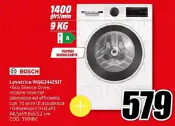 MediaWorld Lavatrice Bosch WGG244Z5IT offerta