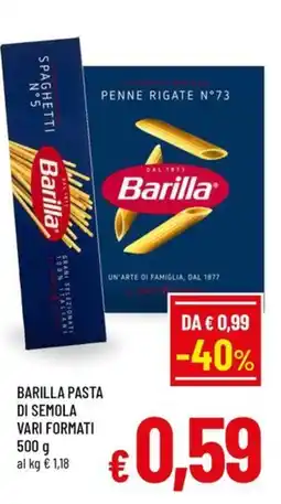A&O Barilla pasta di semola offerta