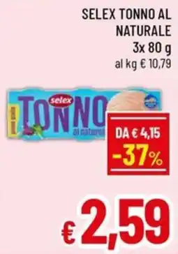 A&O Selex tonno al naturale offerta