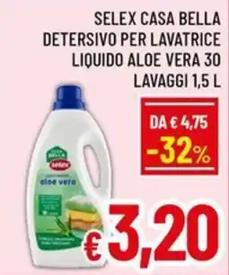 A&O Selex Casa Bella Detersivo per lavatrice liquido aloe vera offerta
