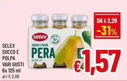 A&O Selex succo e polpa pera offerta