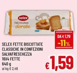 A&O Selex fette biscottate dorate offerta