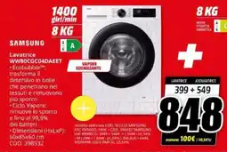MediaWorld Lavatrice Samsung offerta