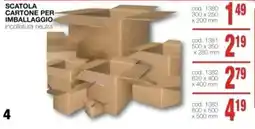 Mondo Brico Scatola cartone per imballaggio offerta