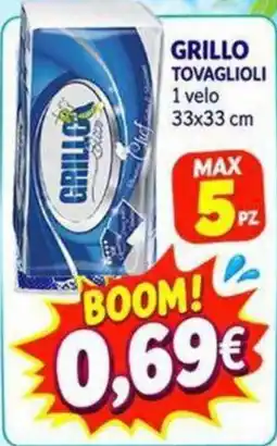 Magazzini del Risparmio Grillo tovaglioli offerta