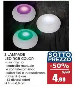 Happy Casa Lampade LED RGB Color offerta