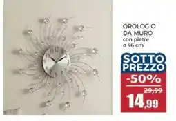 Happy Casa Orologio da muro con pietre offerta