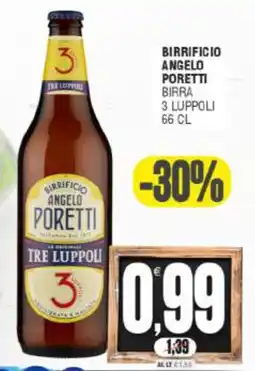 Vicino a te supermercati Birrificio Angelo Poretti Birra 3 Luppoli offerta