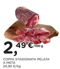 Orvea Coppa stagionata pelata a metà offerta