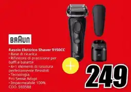 MediaWorld Rasoio Elettrico Shaver 9150CC Braun offerta