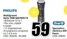 MediaWorld Philips Multigroom Serie 7000 MG7920/15 offerta