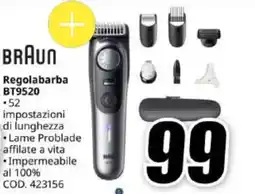 MediaWorld Braun Regolabarba BT9520 offerta