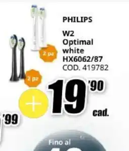 MediaWorld Philips W2 Optimal white offerta