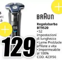 MediaWorld Braun Regolabarba BT9520 offerta
