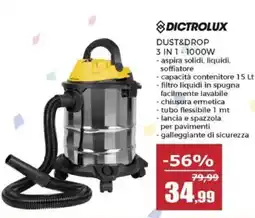 Happy Casa Dictrolux Dust&Drop 3 in 1 offerta