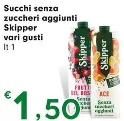 DeSpar Express Succhi senza zuccheri aggiunti Skipper offerta