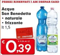 DeSpar Express Acqua San Benedetto offerta