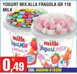 Immenso Cash milk Yogurt Mix alla fragola offerta