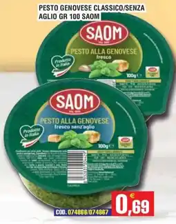 Immenso Cash Pesto alla genovese SAOM offerta