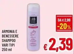 A&O Armonia e benessere shampoo offerta