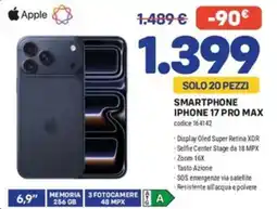FreeShop Apple Smartphone iPhone 17 Pro Max offerta
